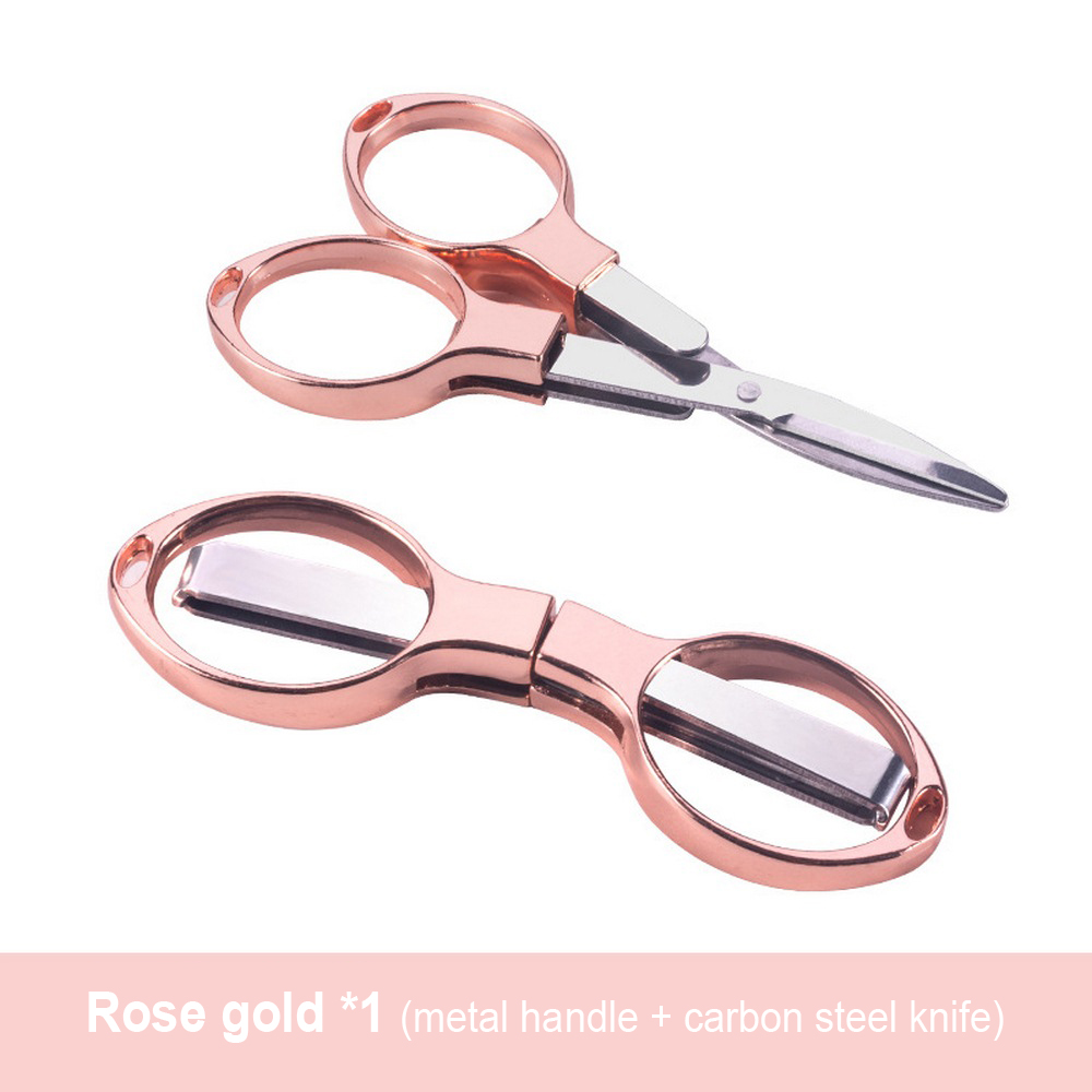 Portable Folding Pocket Small Scissors Blade Cutter for Crafts Travel  Emergency