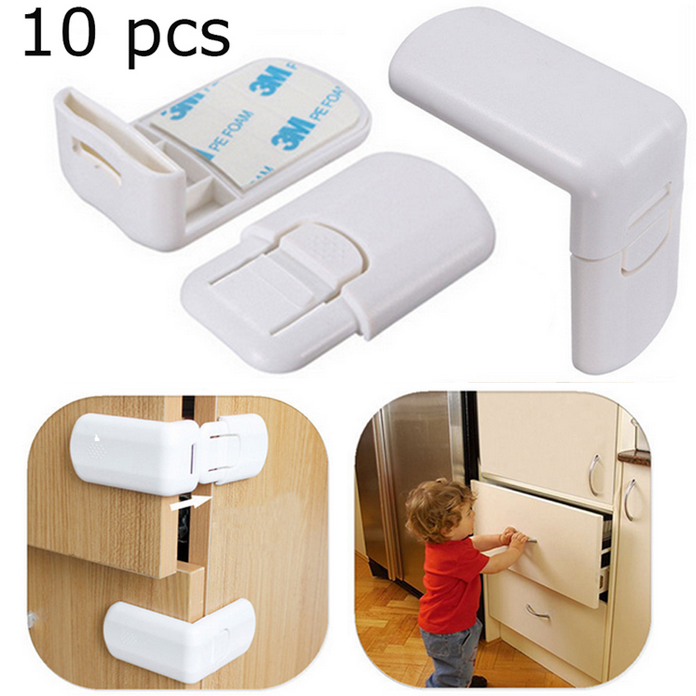 New 10pcs Child Kids Baby Safety Cabinet Door Fridge Drawer