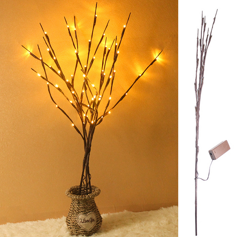 20LED Willow Tree Branch Light Christmas Party Home Decor ...