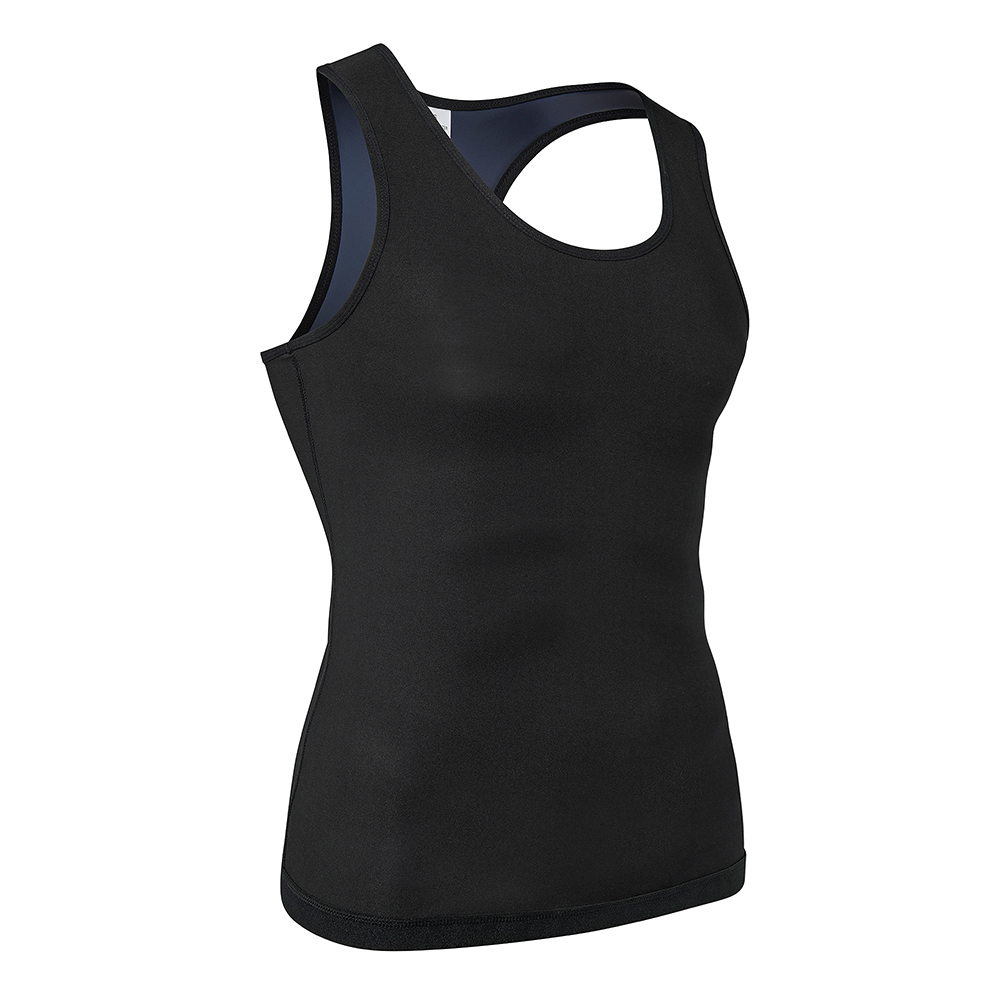 Men Training Vest Weight Loss Hot Polymer Compression Sweat Shaping Body  Shirt 