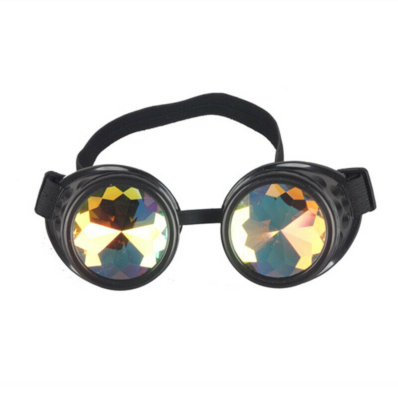 Vintage Steampunk Goggles Kaleidoscope Sunglasses Gothic Retro Cosplay Party NFS - Picture 26 of 52