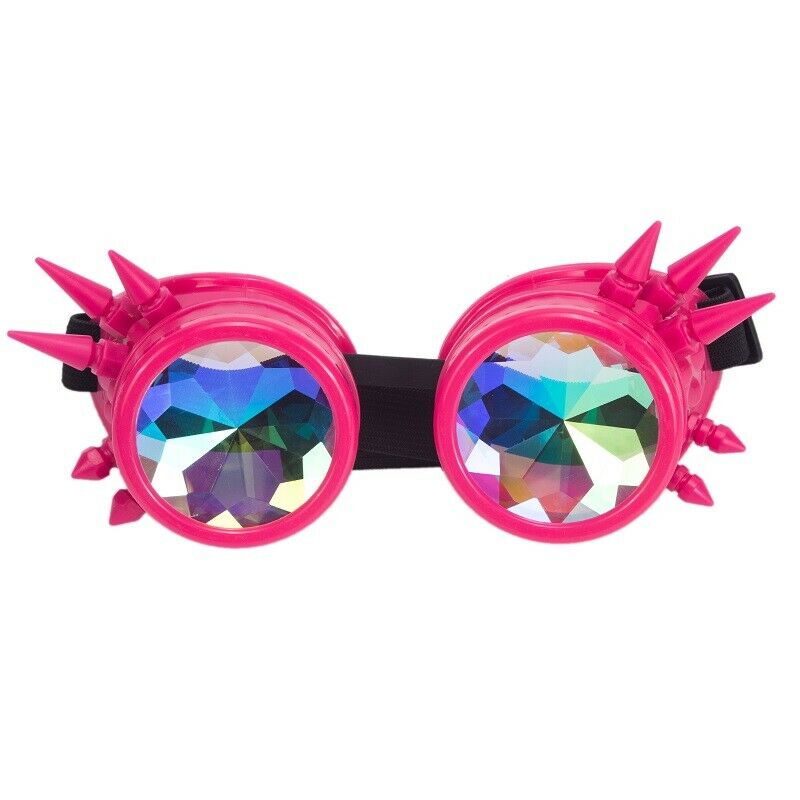 Vintage Steampunk Goggles Kaleidoscope Sunglasses Gothic Retro Cosplay Party NFS - Picture 33 of 52