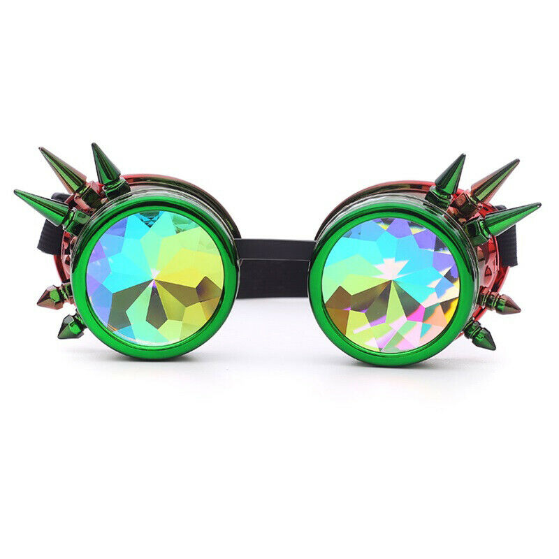 Vintage Steampunk Goggles Kaleidoscope Sunglasses Gothic Retro Cosplay Party NFS - Picture 45 of 52