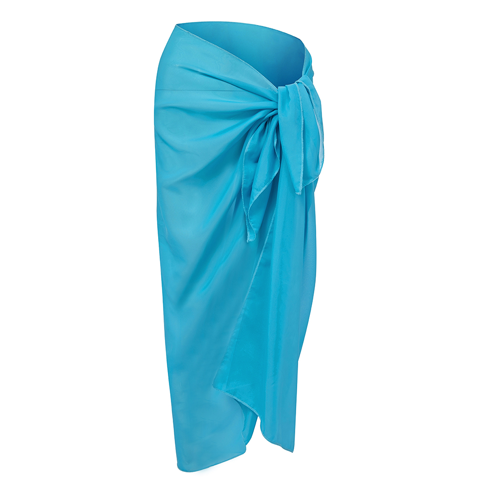 2022 Women Chiffon Swimwear Pareo Scarf Bikini Cover-Ups Sarong Beach Sexy Skirt - Picture 21 of 23