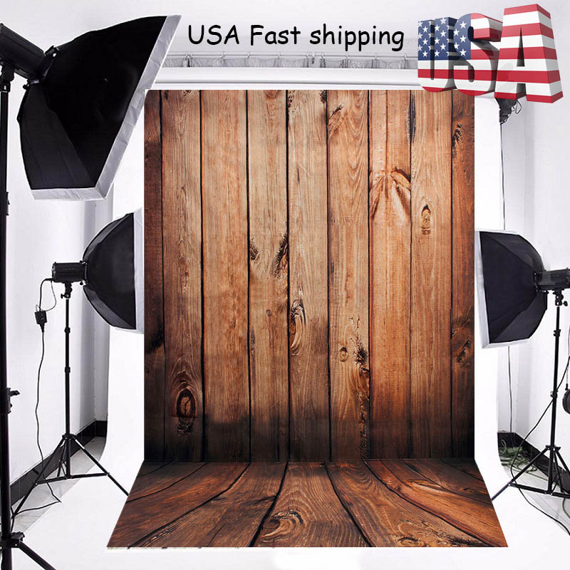 3x5/5x7/7x5ft Photography Backdrops Photo Vinyl Wood Background Studio Prop Deco - Picture 44 of 86