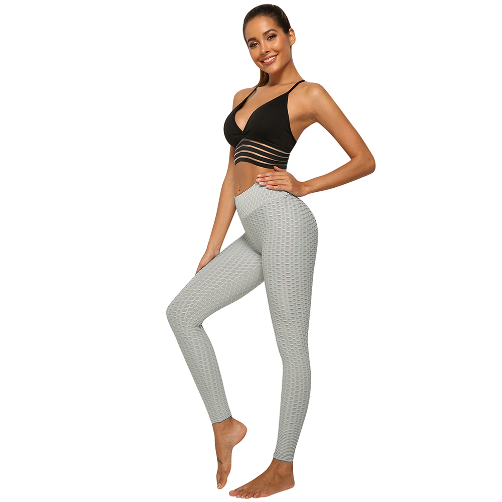 Women Leggings Pant Ruched Anti-Cellulite Ruched Butt Lift Textured Scrunch  Yoga