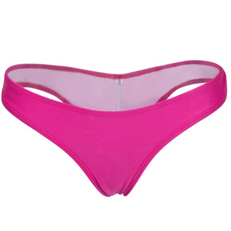 Women Fashion Bikini Triangle Thong Brazilian V Cheeky Ruched Swimwear Briefs US - Picture 12 of 16