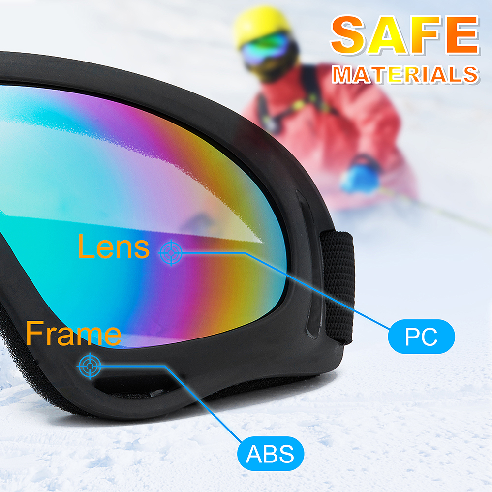  FEISEDY Sports Ski Goggles Snowboard Anti-Fog Mirrored Snow  Goggles OTG UV Protection for Women Men Youth B2946 : Sports & Outdoors