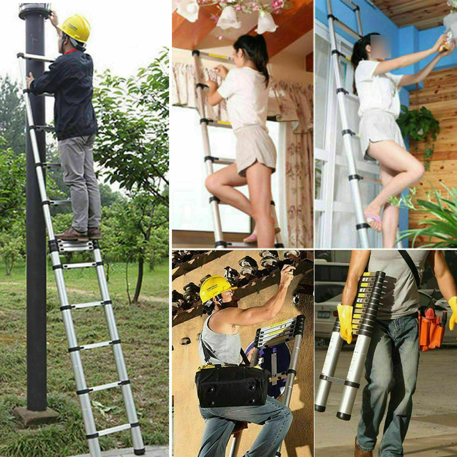 telescopic attic ladder