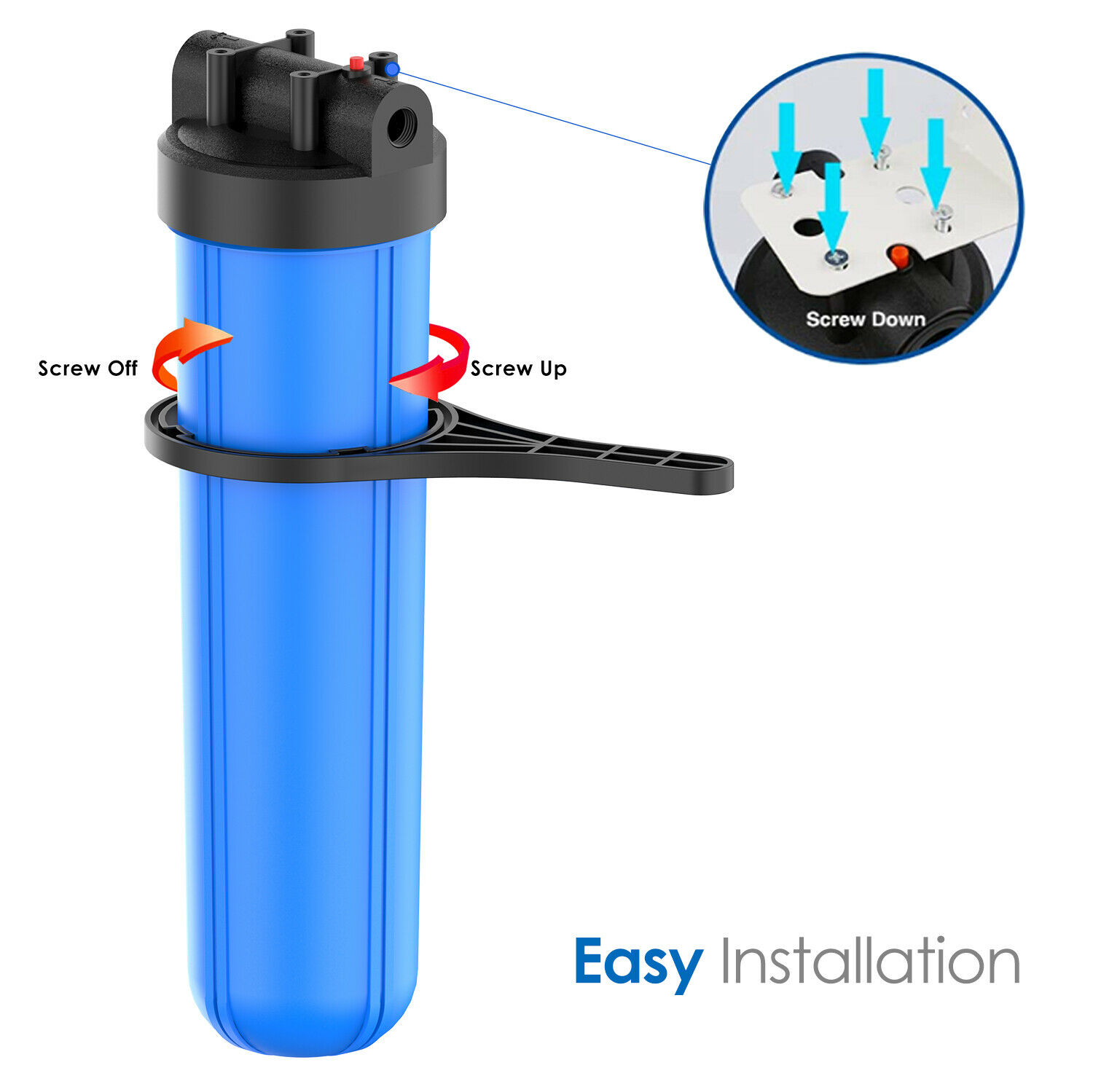 Under Sink Drinking Water Filter System &Pre-Water Filter& Big Blue ...