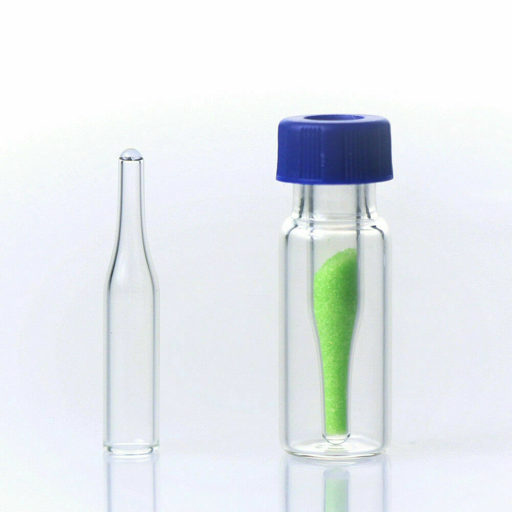 100pcs Sample Vial Insert Glass Tube Micro HPLC Analytical 8425/9425
