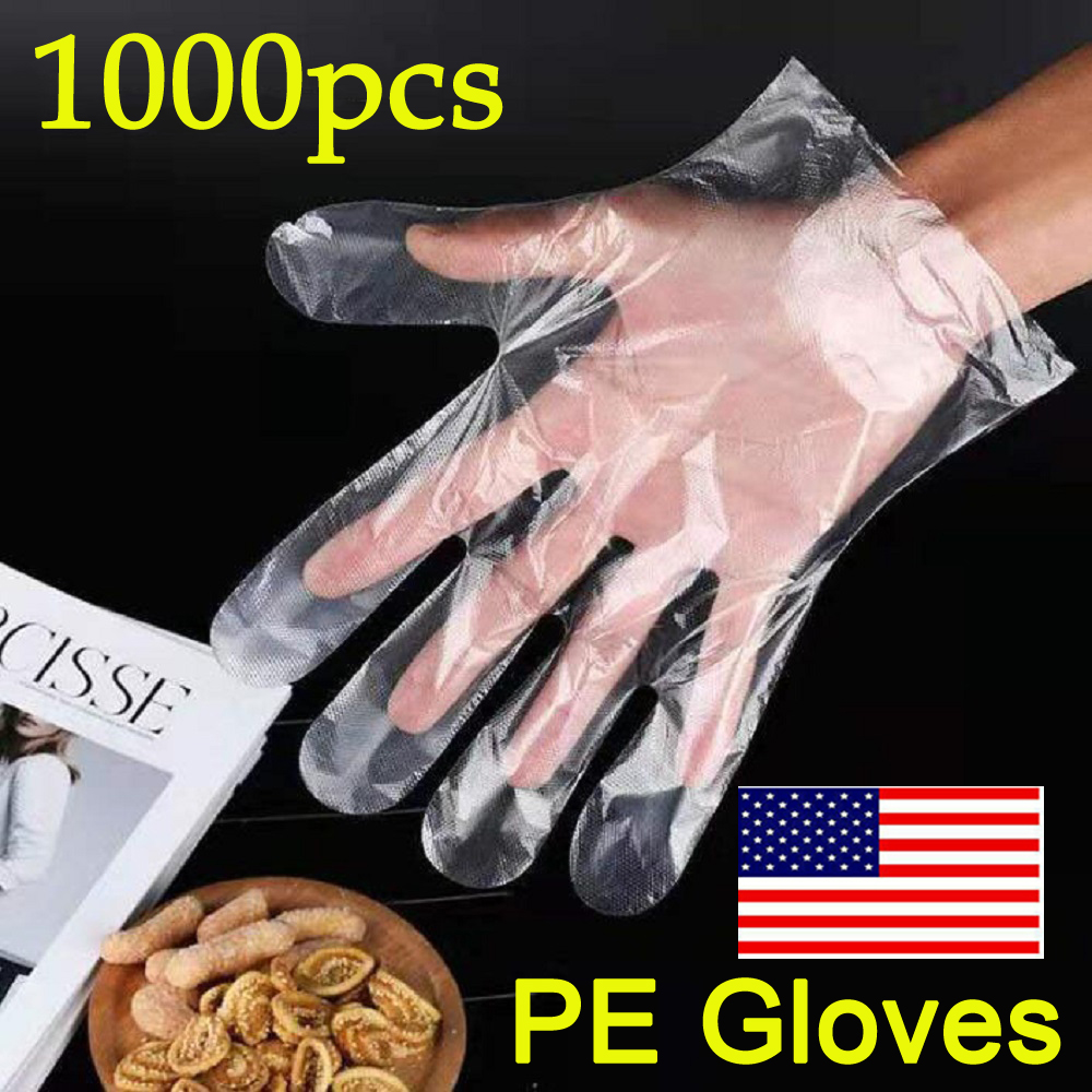 clear plastic gloves for food handling