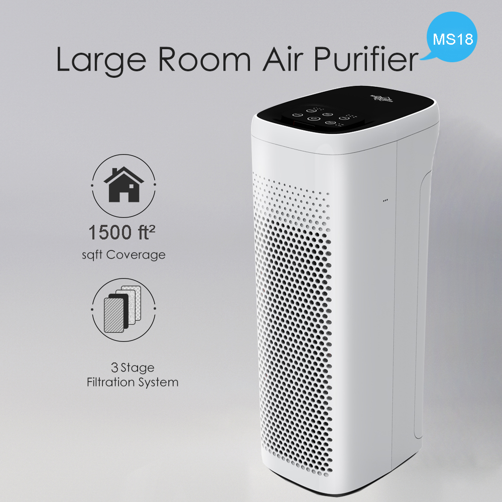 Air Purifier Large Room Up to 738ft², True HEPA Filter Air Cleaner for