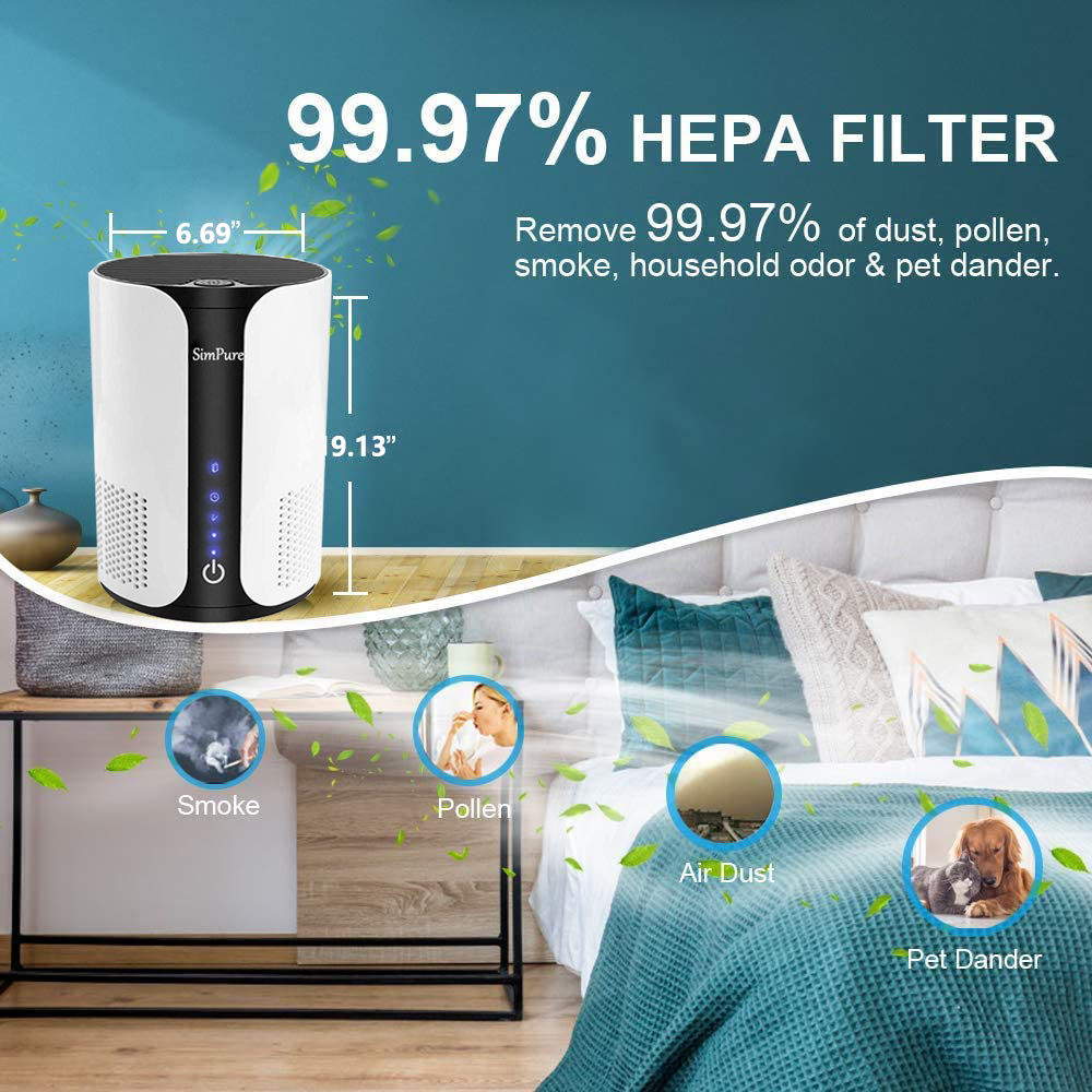 Large Room Car Air Purifier Ionizer Air Cleaner Eliminate Allergens