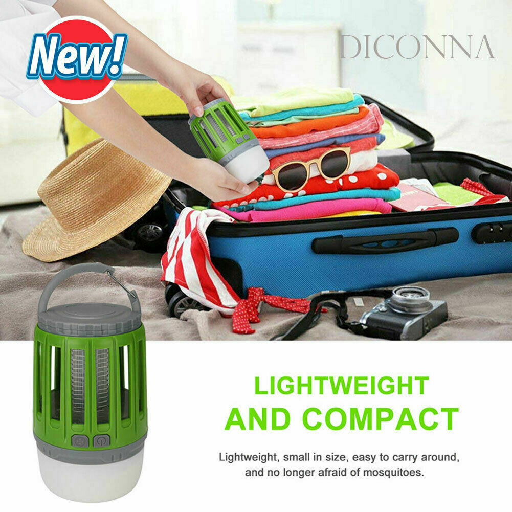 Portable Fly Bug Mosquito Trap Killer Lamp Bug Zapper Outdoor Camping