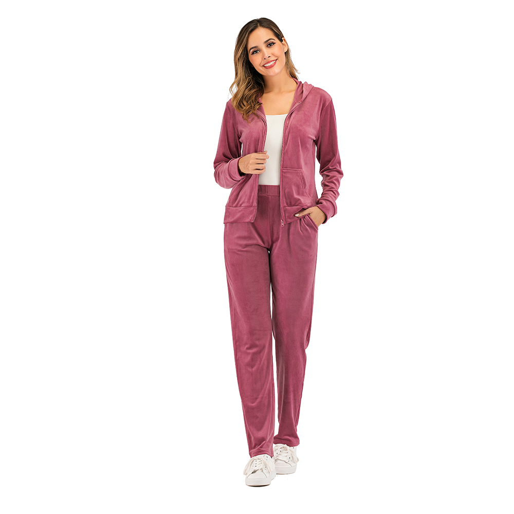 womens velvet jogging suit