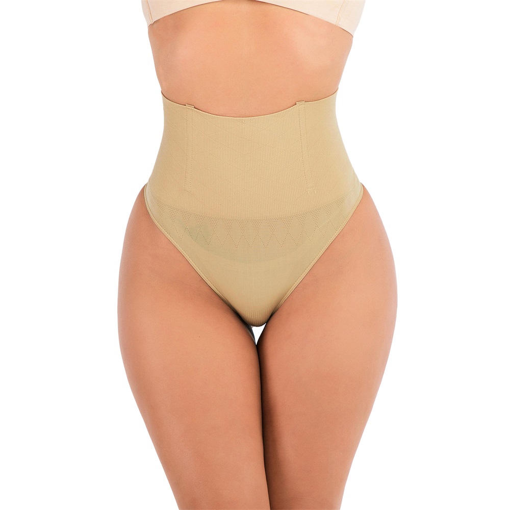 Women High Waist Cincher Girdle Body Shaper Tummy Control Thong Shapewear Brief 