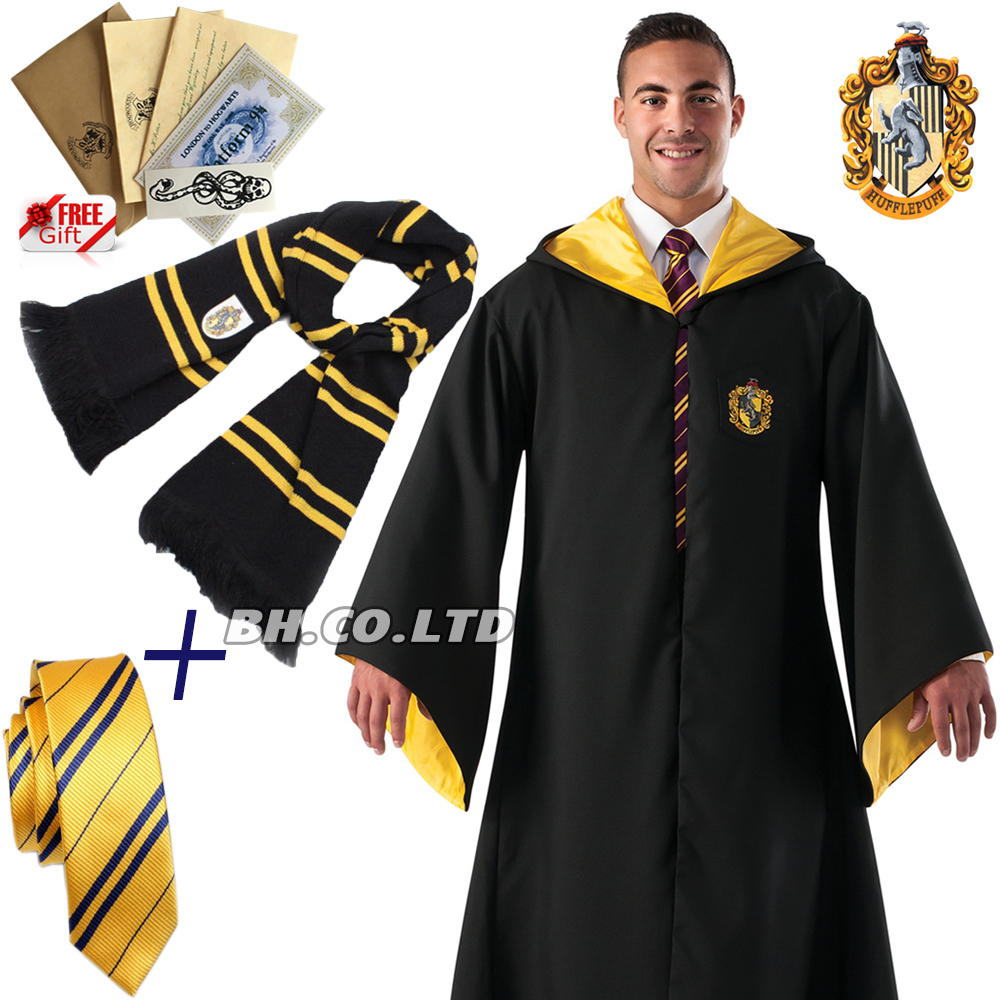 Harry Potter Cosplay Robe Cloak Gryffindor Slytherin Hufflepuff Costume Harry Potter Cosplay Robe Cloak Gryffindor Slytherin Hufflepuff Costume