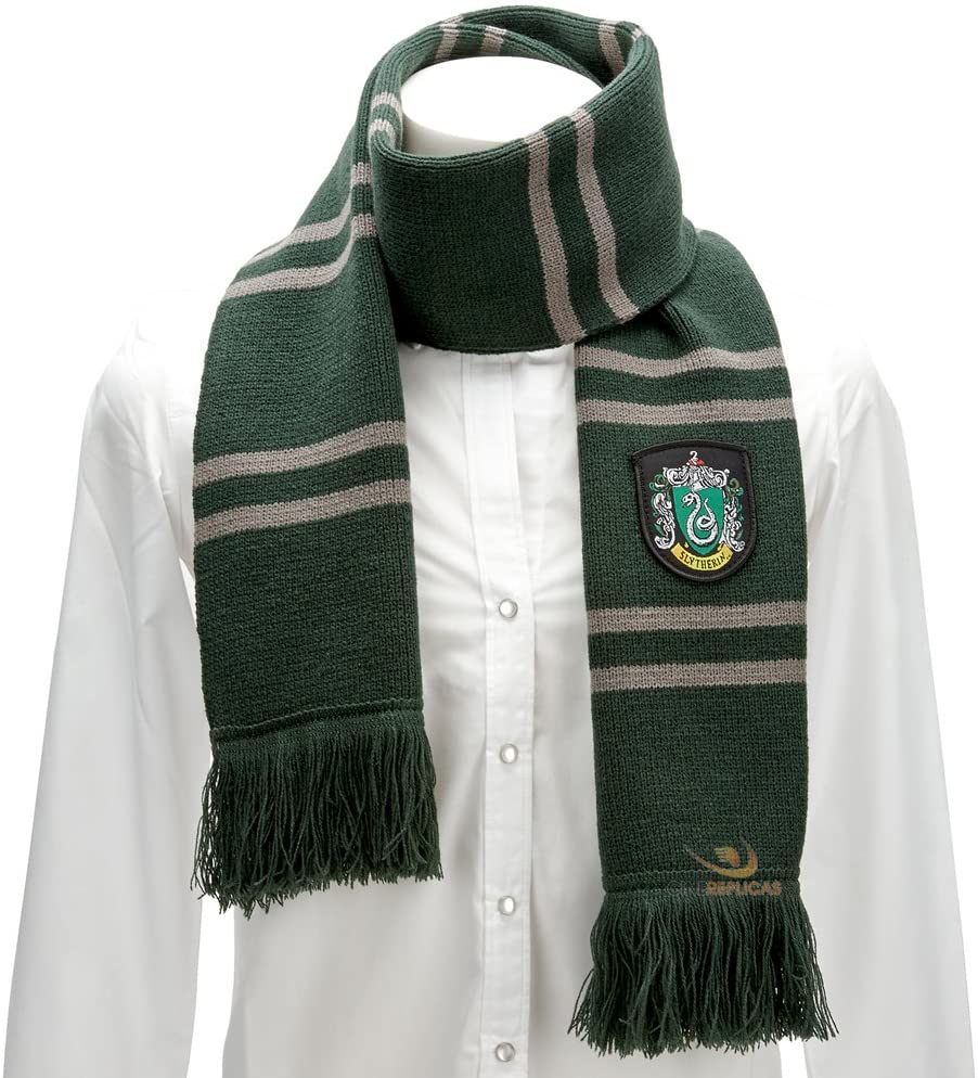 Cap Hat Soft Warm Costume Gift 2pcs Harry Potter Slytherin House Cosplay Scarf