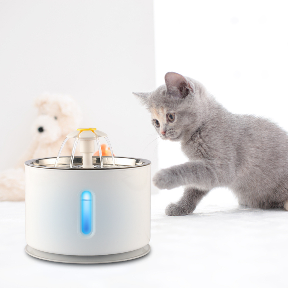 2.4L Automatic Electric Pet Water Fountain Cat Dog Drinking Dispenser / Filters - Picture 14 of 31