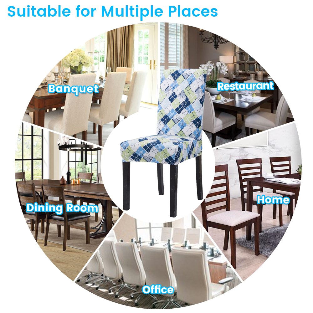 Dining Chair Cover Stretch Printed Seat Slipcover Wedding Banquet Party Decor us 