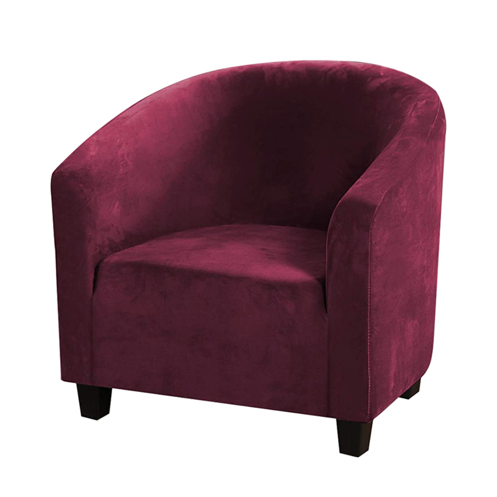 Stretch Club Sofa Chair Cover Living Room Tub Barrel 1 Seater Armchair Slipcover - Picture 17 of 34