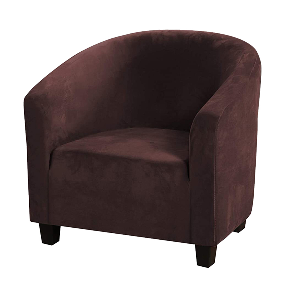 Stretch Club Sofa Chair Cover Living Room Tub Barrel 1 Seater Armchair Slipcover - Picture 22 of 34