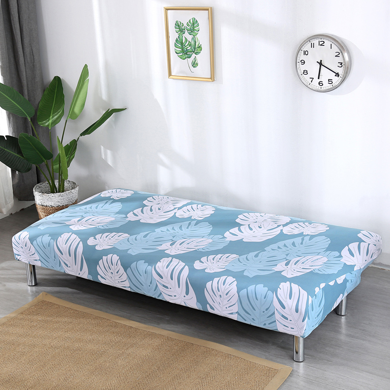 Stretch Armless Sofa Bed Cover Full Folding Couch Futon Pattern Slipcover Decor - Picture 126 of 149
