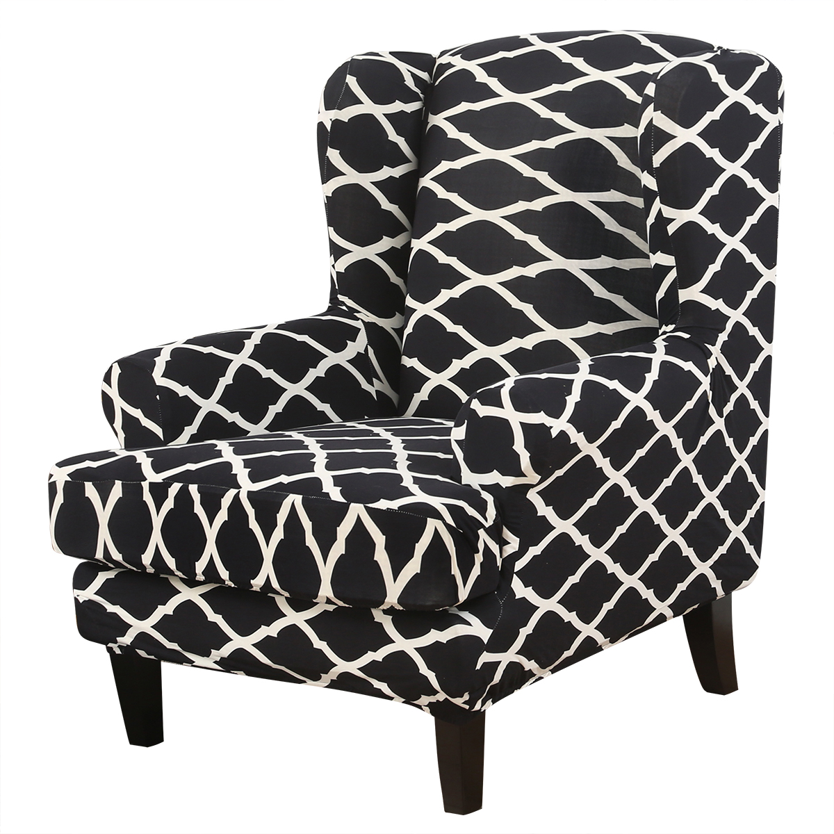 Stretch Wing Chair Cover Slipcover Wingback Armchair Split Protector Furniture - Picture 13 of 111