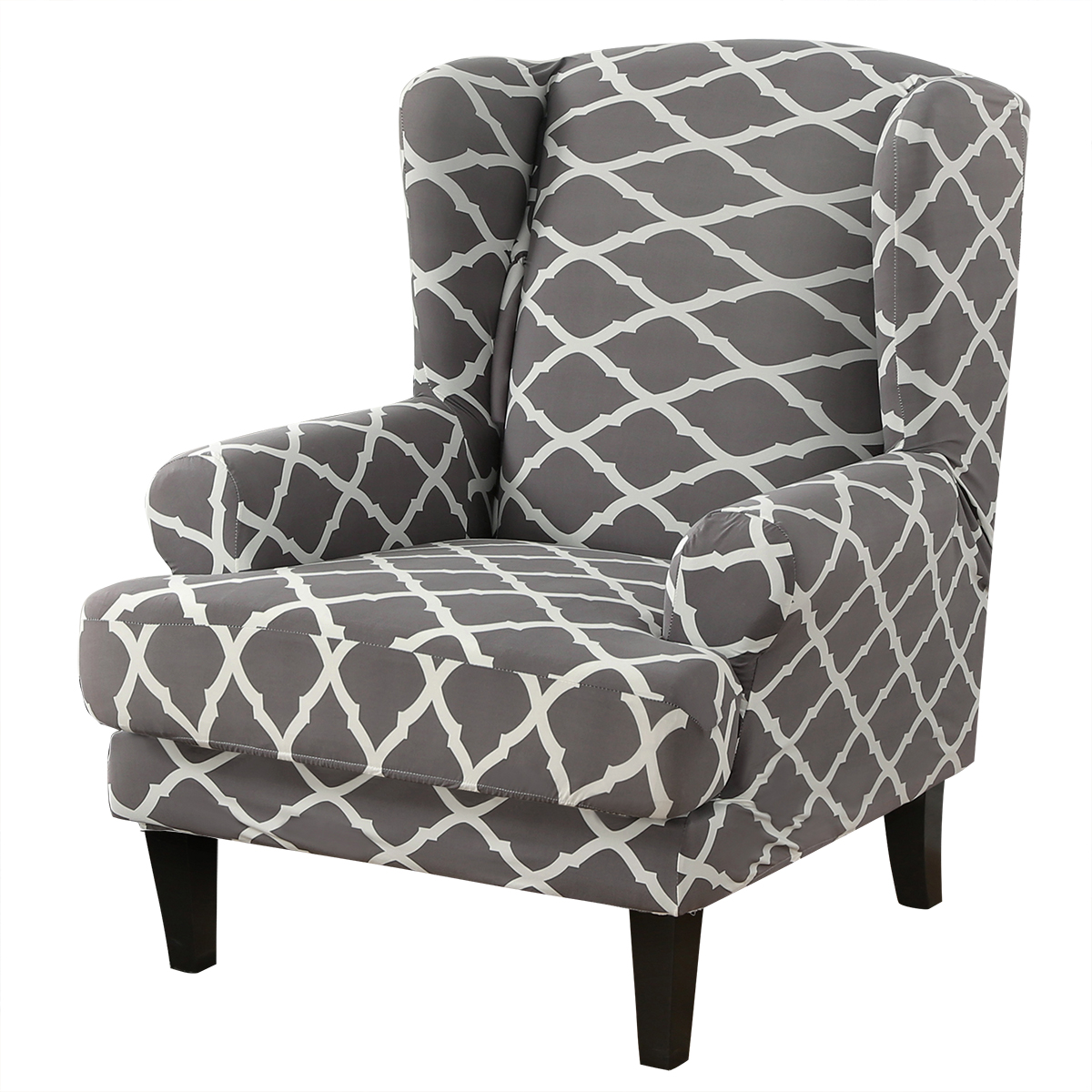 Stretch Wing Chair Cover Slipcover Wingback Armchair Split Protector Furniture - Picture 24 of 111