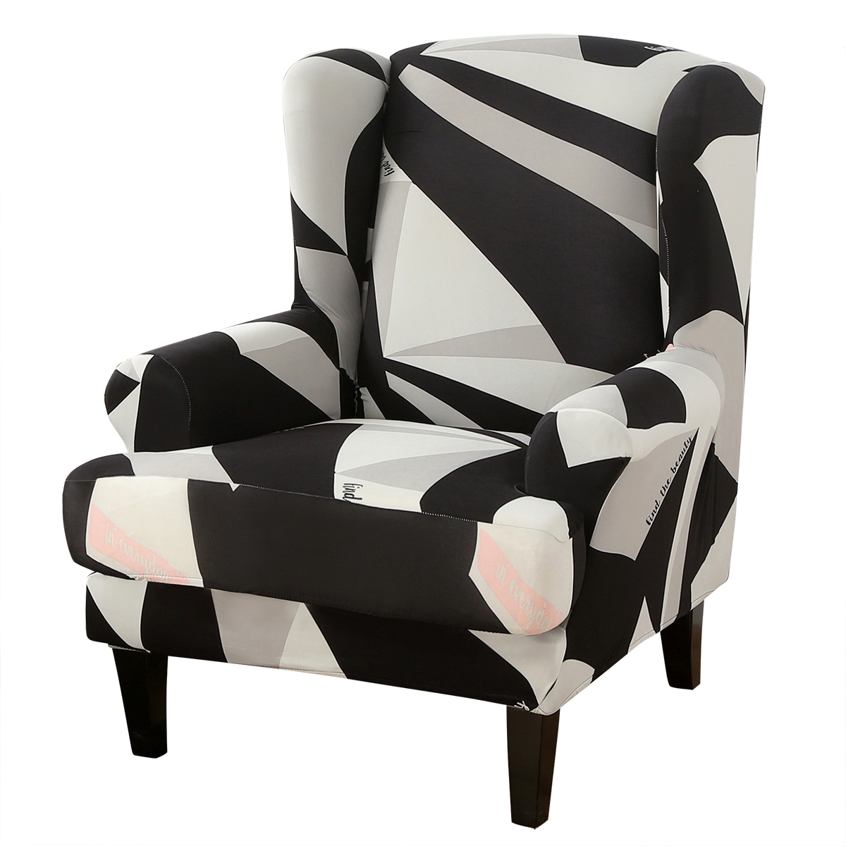 Stretch Wing Chair Cover Slipcover Wingback Armchair Split Protector Furniture - Picture 46 of 111