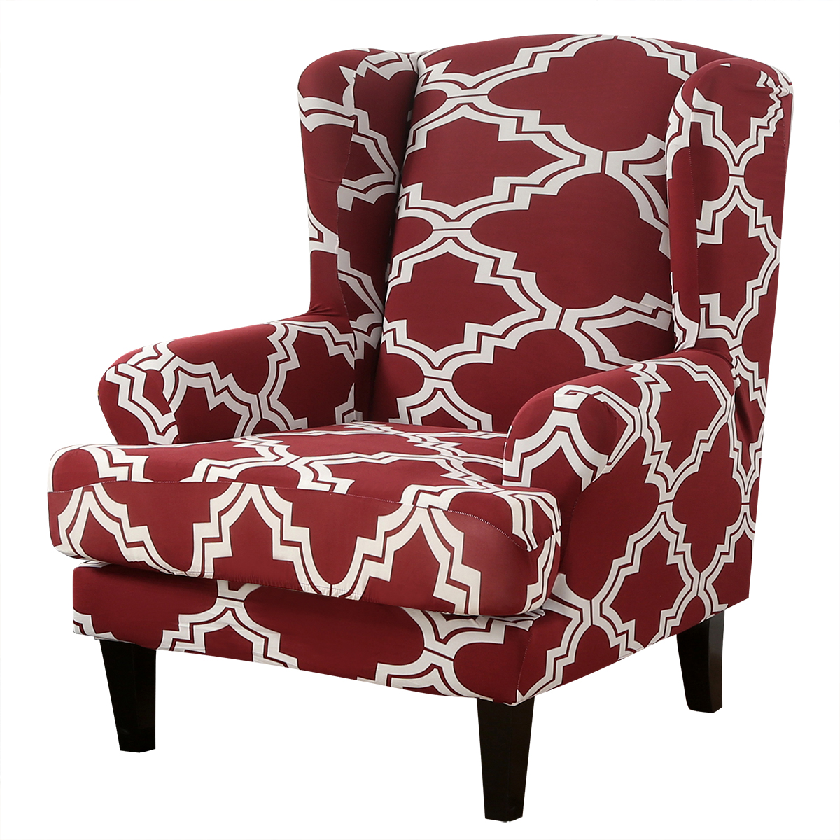 Stretch Wing Chair Cover Slipcover Wingback Armchair Split Protector Furniture - Picture 57 of 111