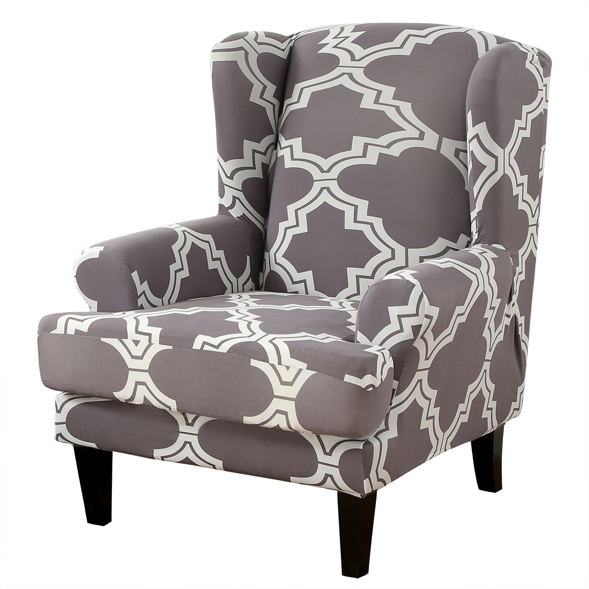 Stretch Wing Chair Cover Slipcover Wingback Armchair Split Protector Furniture - Picture 68 of 111