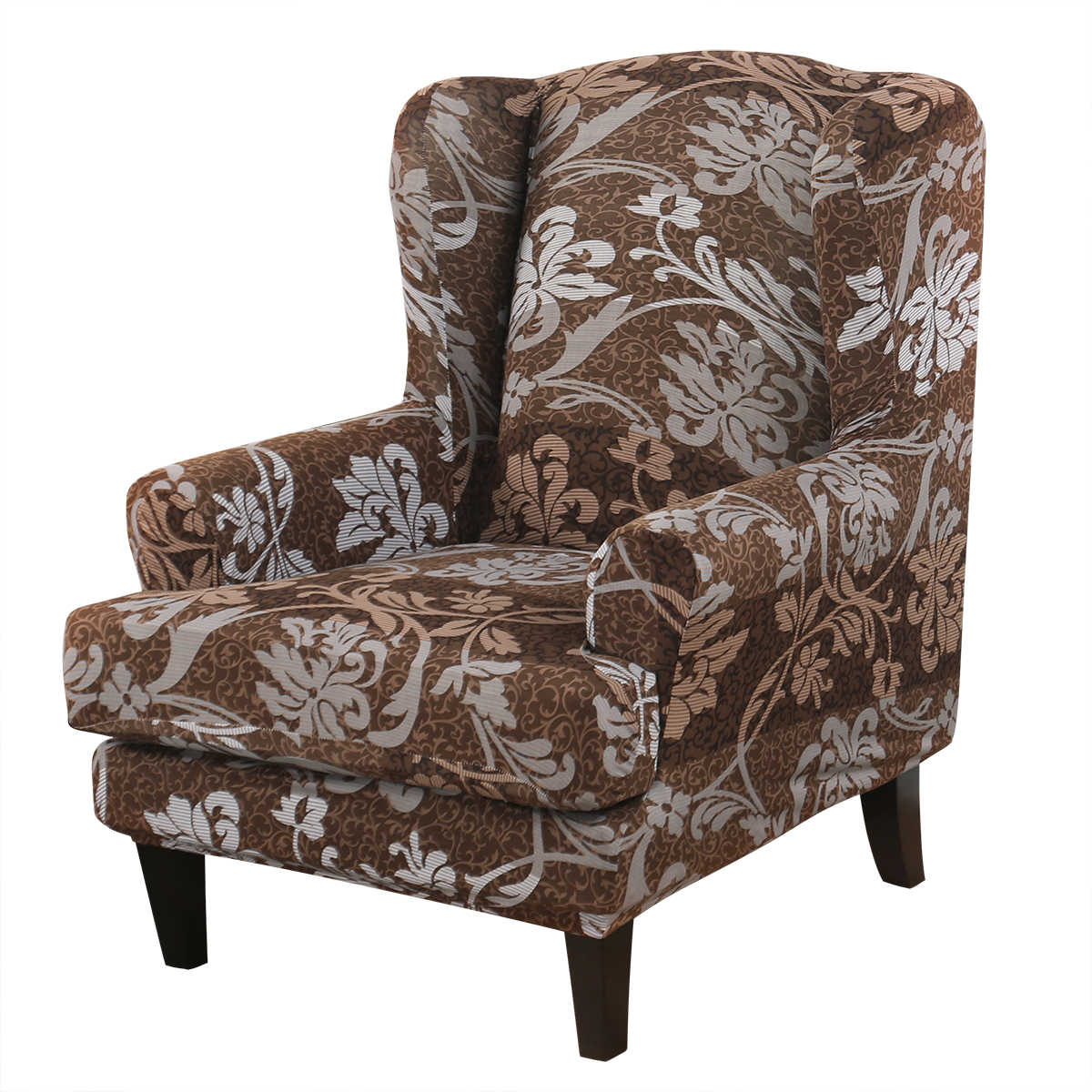 Stretch Wing Chair Cover Slipcover Wingback Armchair Split Protector Furniture - Picture 79 of 111