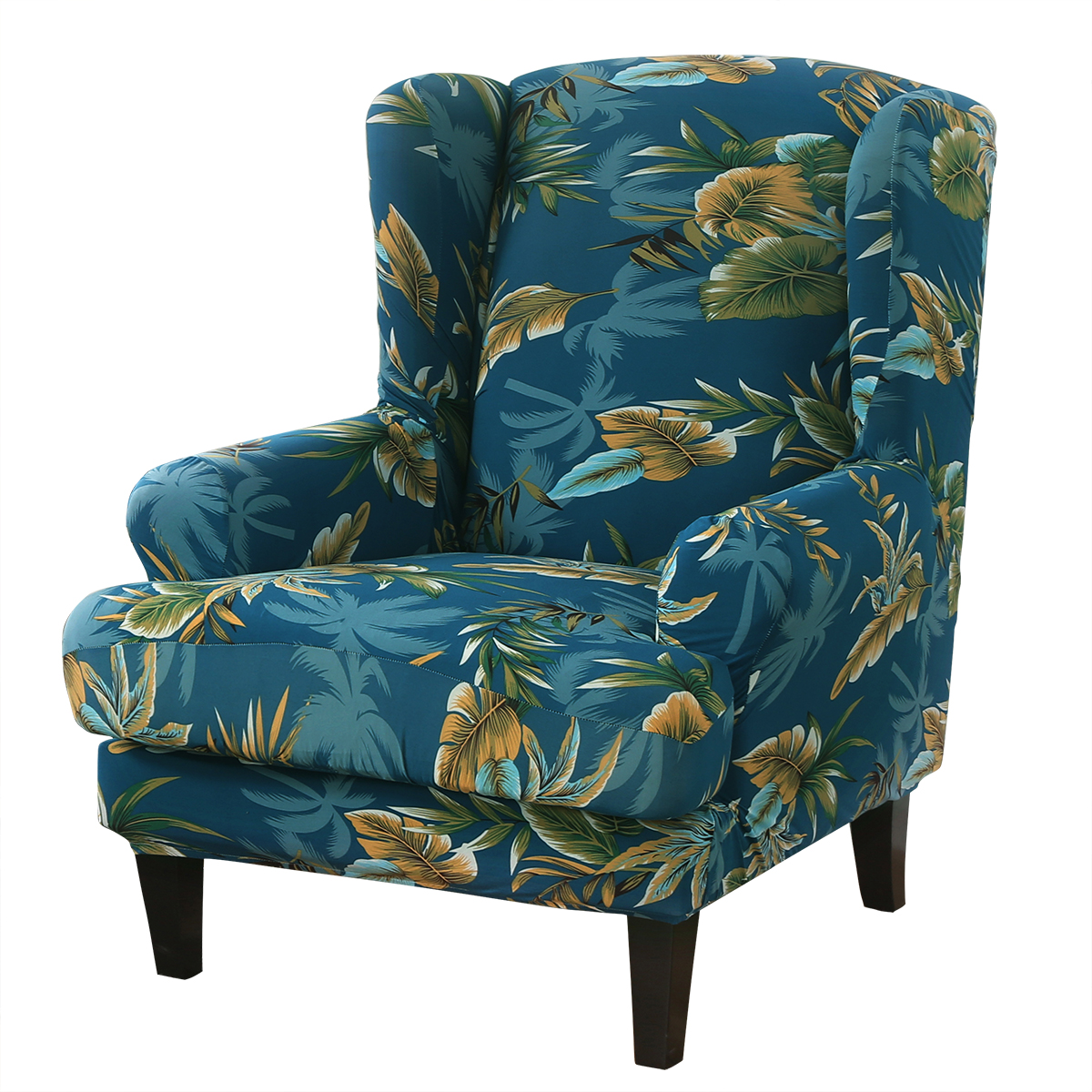 Stretch Wing Chair Cover Slipcover Wingback Armchair Split Protector Furniture - Picture 90 of 111