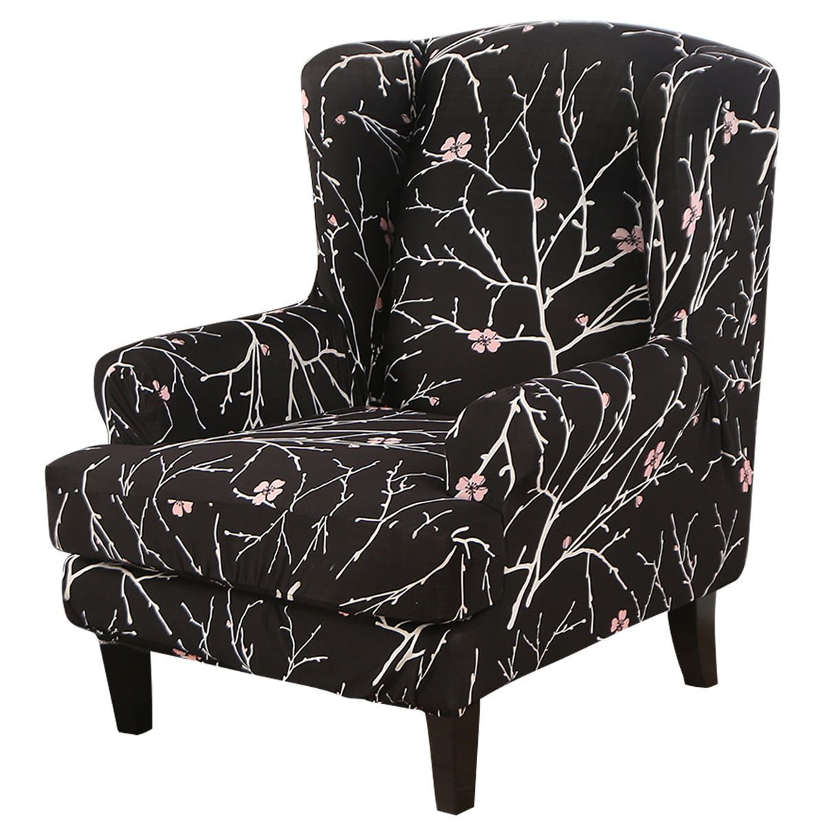 Stretch Wing Chair Cover Slipcover Wingback Armchair Split Protector Furniture - Picture 101 of 111