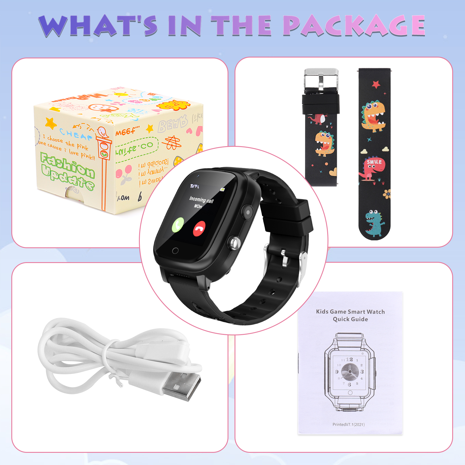 4G Kinder Smartwatch Videoanruf GPS WIFI Tracker Smartphone Uhr Kinder Weihnachtsgeschenk - Bild 14 von 42