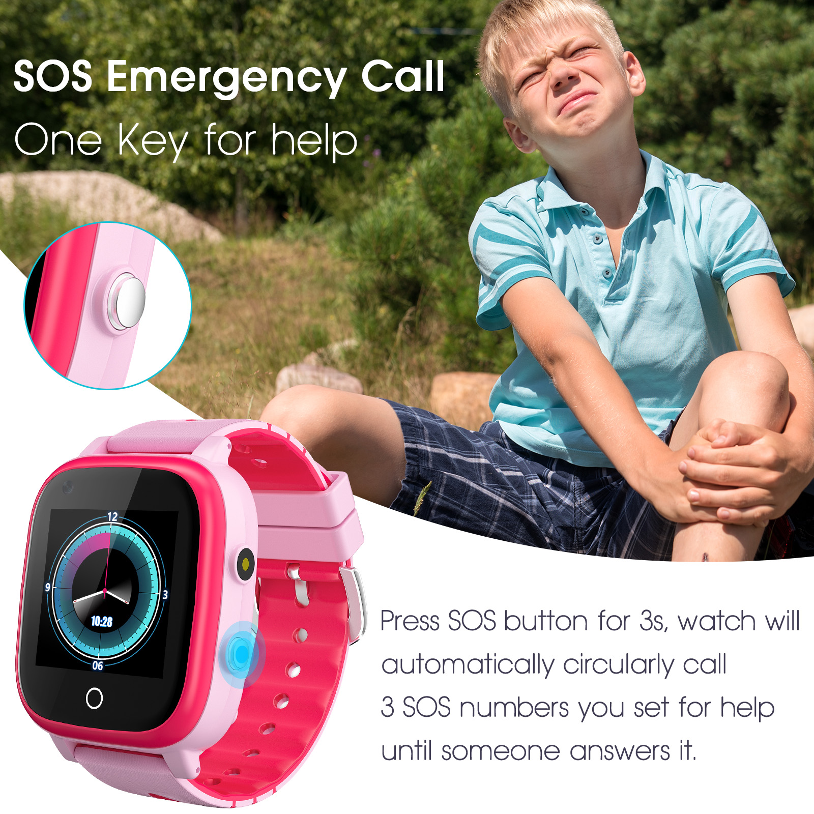 4G Kinder Smartwatch Videoanruf GPS WIFI Tracker Smartphone Uhr Kinder Weihnachtsgeschenk - Bild 18 von 42