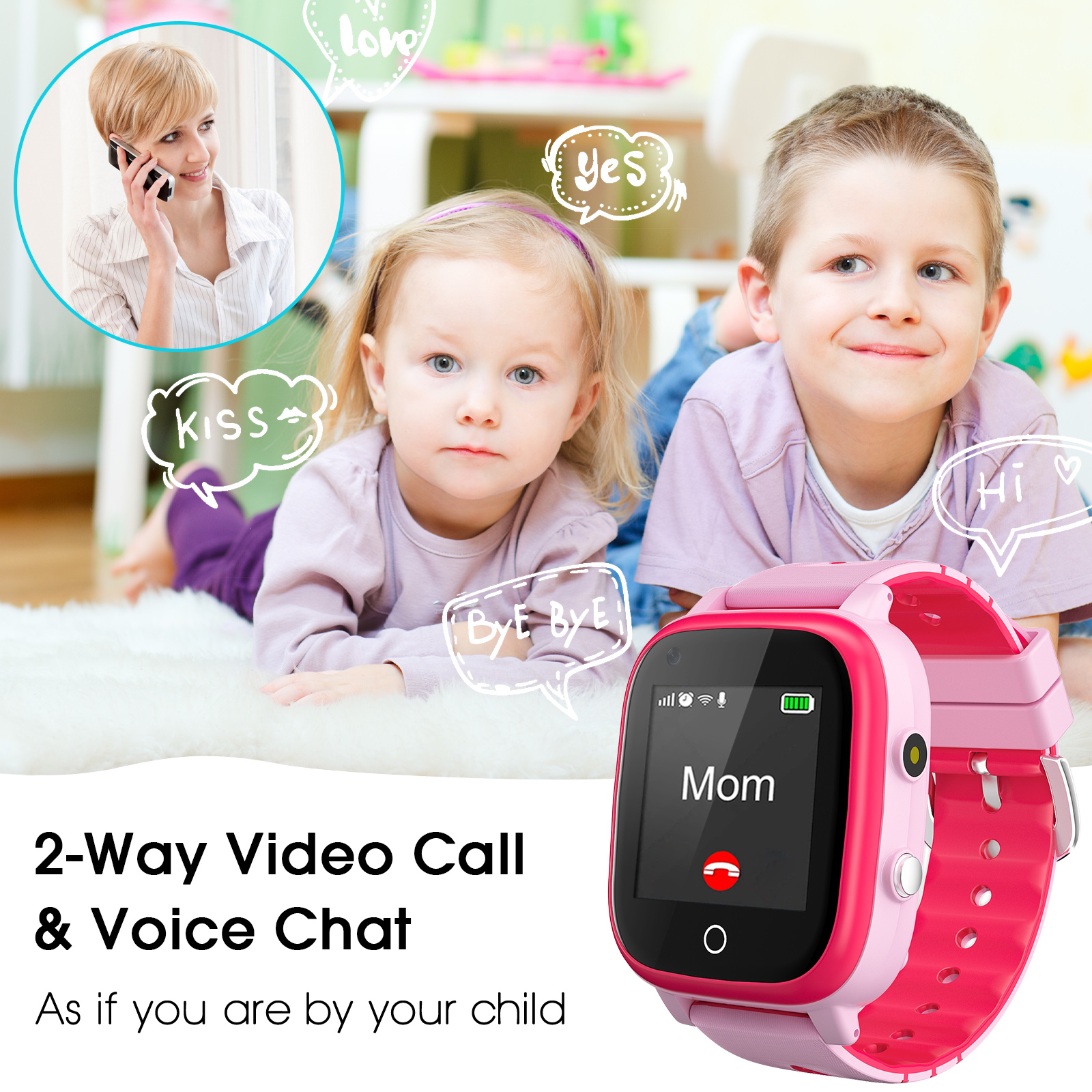 4G Kinder Smartwatch Videoanruf GPS WIFI Tracker Smartphone Uhr Kinder Weihnachtsgeschenk - Bild 19 von 42