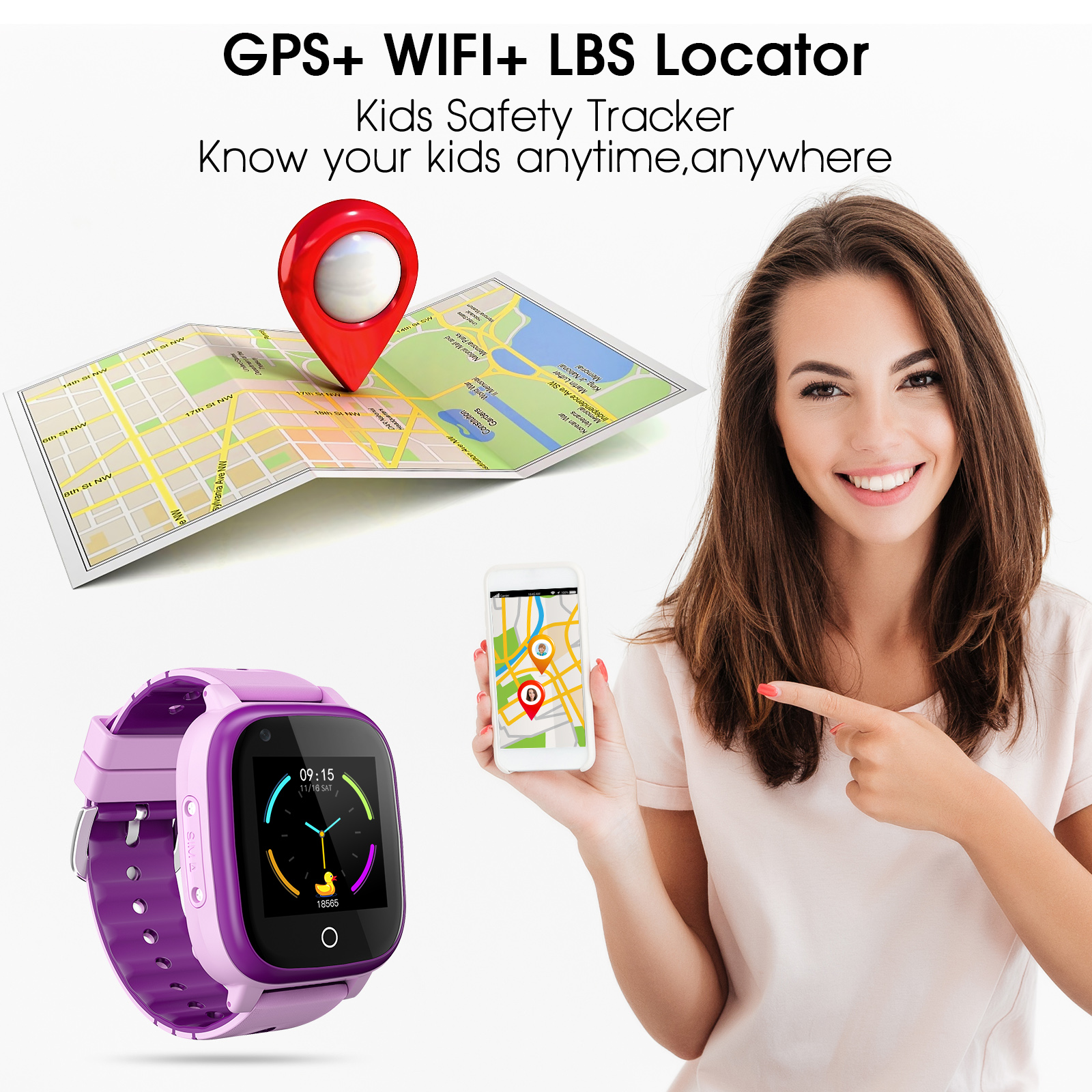 4G Kinder Smartwatch Videoanruf GPS WIFI Tracker Smartphone Uhr Kinder Weihnachtsgeschenk - Bild 26 von 42