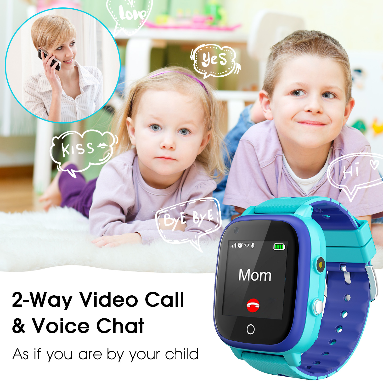 4G Kinder Smartwatch Videoanruf GPS WIFI Tracker Smartphone Uhr Kinder Weihnachtsgeschenk - Bild 37 von 42