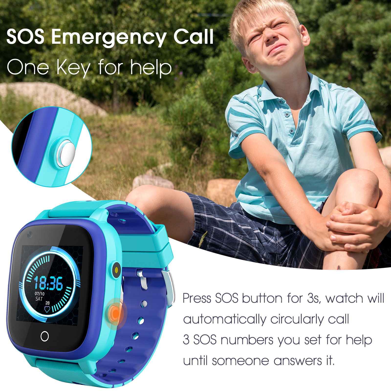 4G Kinder Smartwatch Videoanruf GPS WIFI Tracker Smartphone Uhr Kinder Weihnachtsgeschenk - Bild 38 von 42