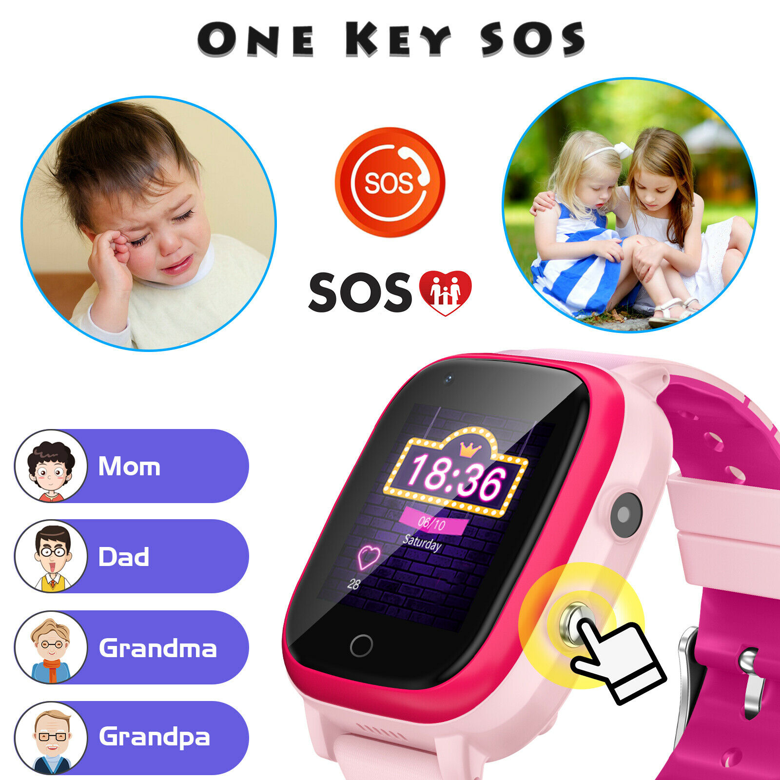 4G Kids Smart Watch GPS Tracker WIFI SOS Camera Video Call Waterproof Smartwatch - Picture 30 of 57