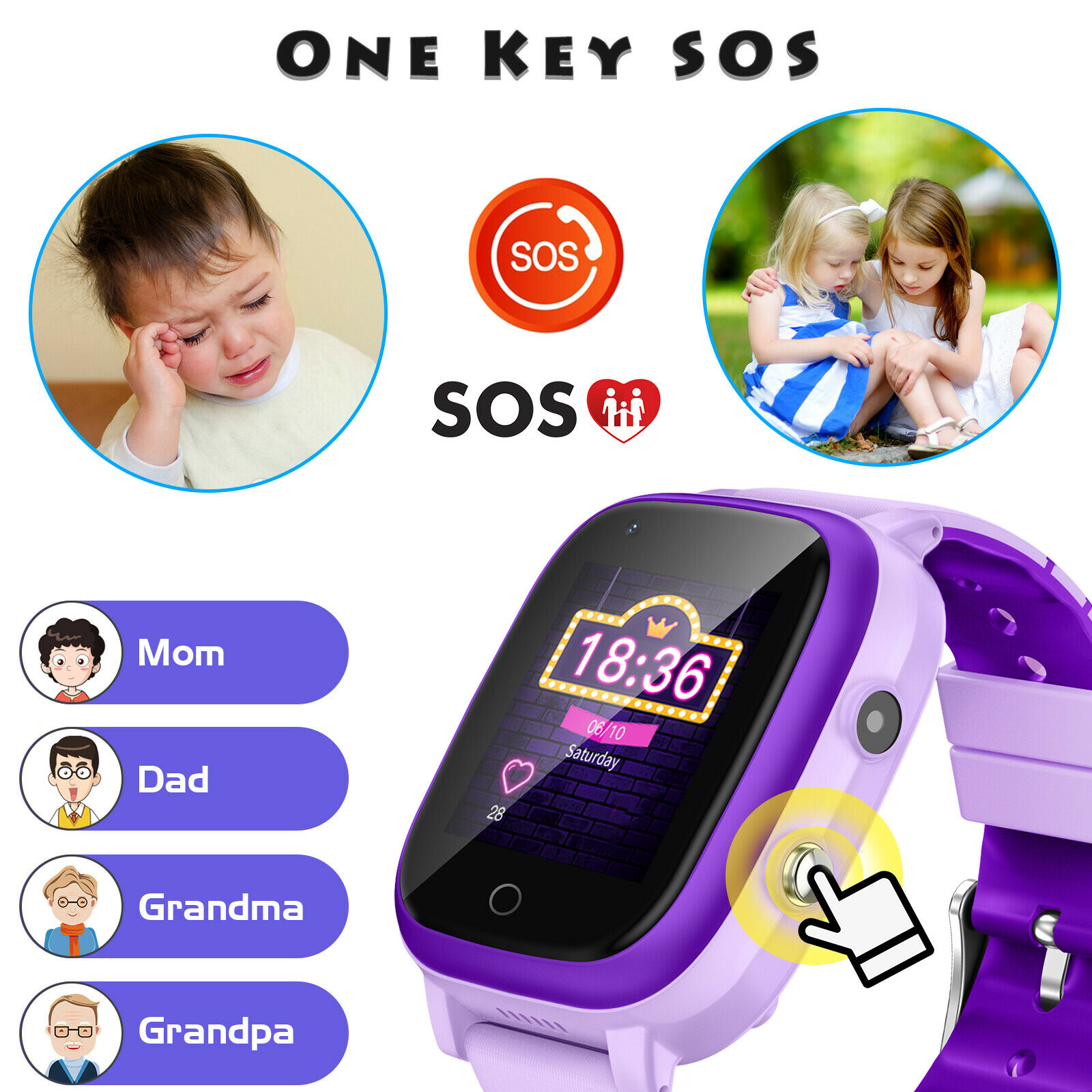 4G Kids Smart Watch GPS Tracker WIFI SOS Camera Video Call Waterproof Smartwatch - Picture 42 of 57