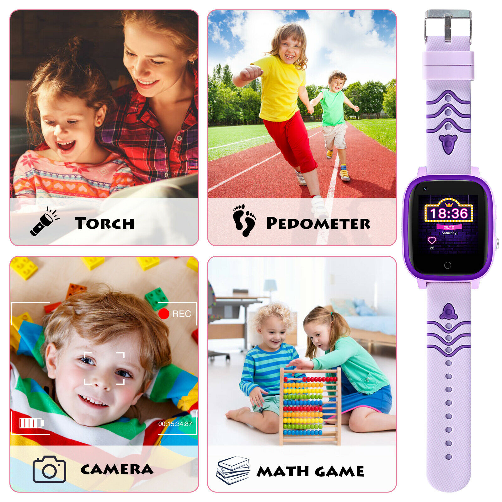 4G Kids Smart Watch GPS Tracker WIFI SOS Camera Video Call Waterproof Smartwatch - Picture 43 of 57