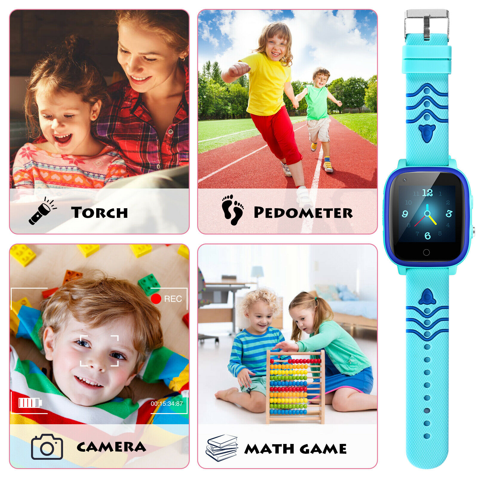 4G Kids Smart Watch GPS Tracker WIFI SOS Camera Video Call Waterproof Smartwatch - Picture 54 of 57