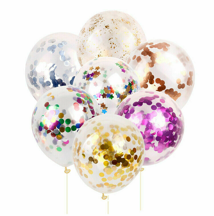 10pcs Wedding Birthday Balloons Latex Confetti Ballons Kids Boy Girl Baby Party
