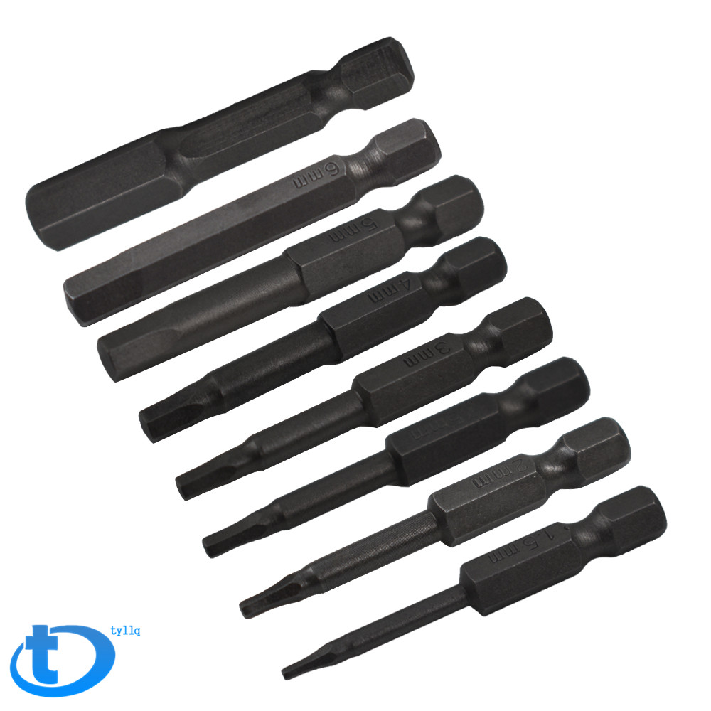 8 Piece Hex Head Allen Bit Set Quick Connect Shank impact driver drill metric mm eBay