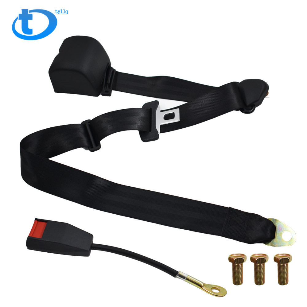 UNIVERSAL 3 POINT RETRACTABLE AUTO CAR SEAT BELT LAP SHOULDER