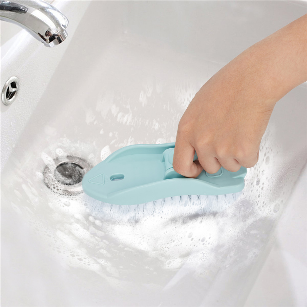 Floor Scrub Brush with Long Handle 34.3, Adjustable Handle